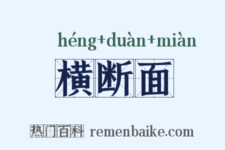 横断面是什么意思的图片
